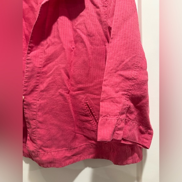 Eileen Fisher Pink Open Front Jacket - Picture 3 of 6